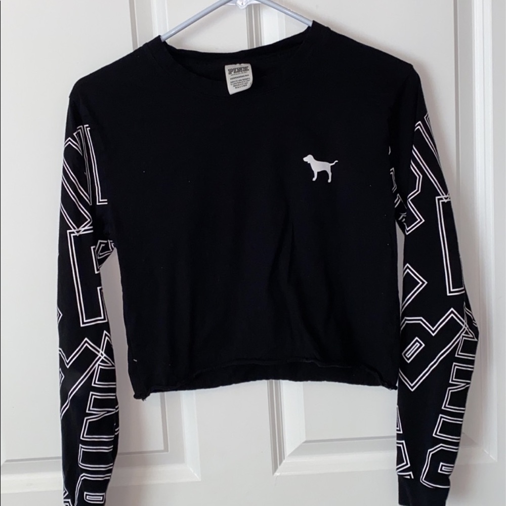 Victoria’s Secret Pink XS Small Crop Top Long Slee